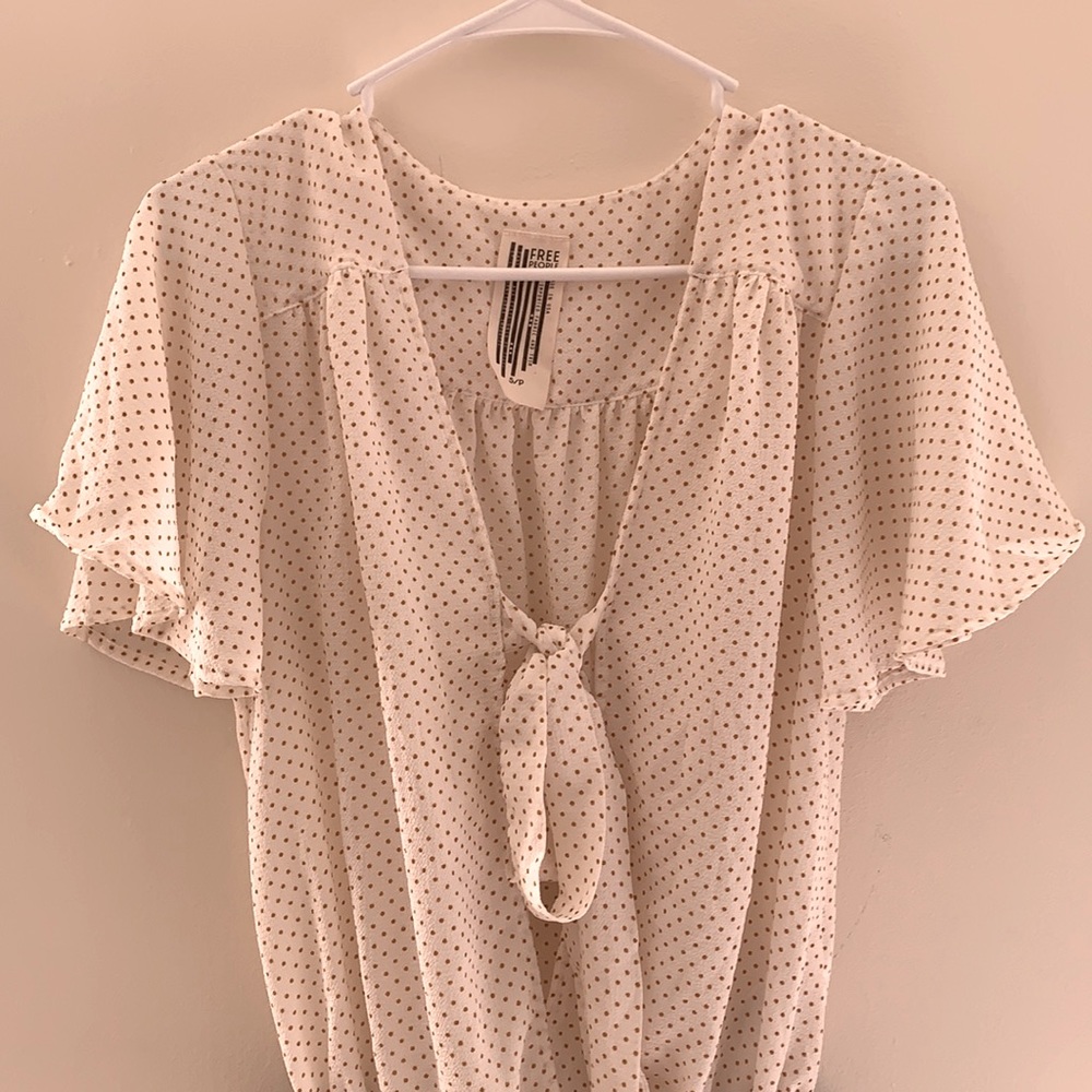 Free People Polka Dot Top